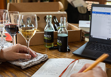 CIA online Master's Degree in Wine and Beverage Management wine kit to study from home.
