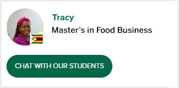 Chat with a Food Business master’s student