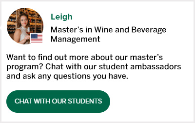 Chat with a Wine and Beverage Management master’s student