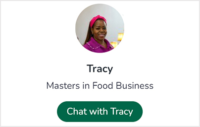 Chat with Tracy, a Food Business master’s student