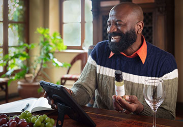 Wine and Beverage Management Master’s Degree Image of a CIA master’s student taste testing wine.