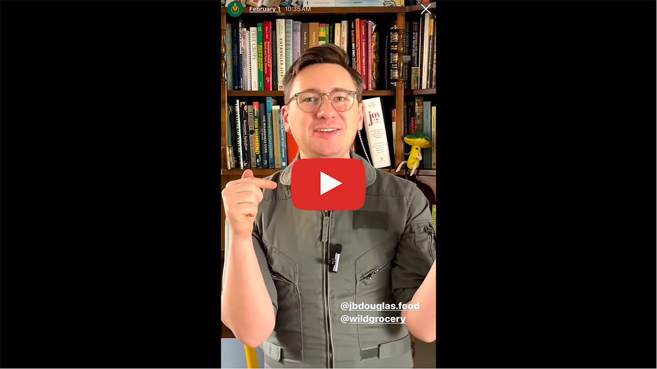 Image of CIA Instagram Takeover with Sustainable Food Systems master’s Student J.B. Douglas YouTube thumbnail.