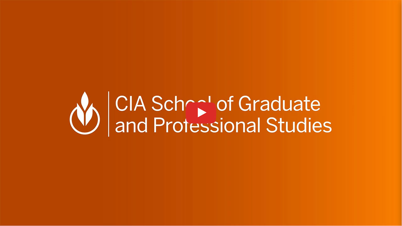 Image of CIA School of Graduate and Professional Studies YouTube thumbnail.